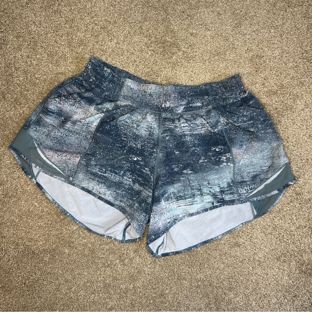 lululemon athletica Blue and Gray Athletic Shorts